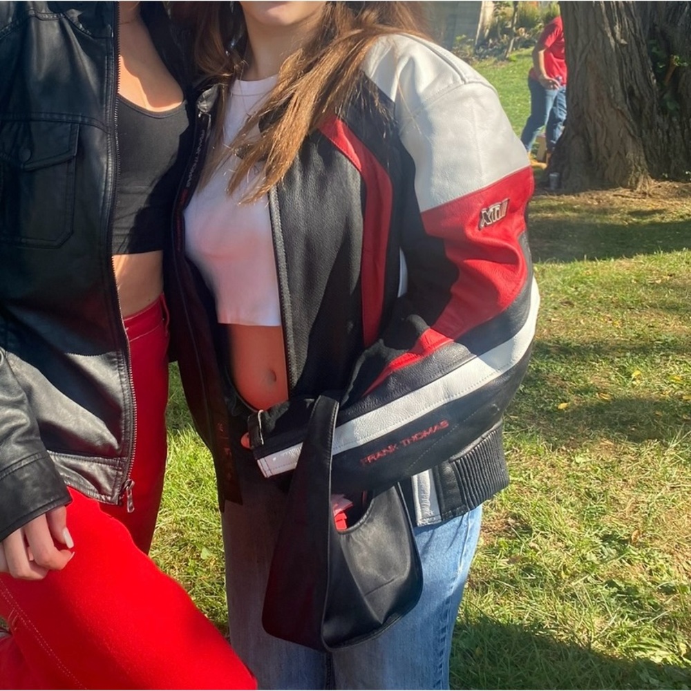 Frank Thomas leather racing jacket